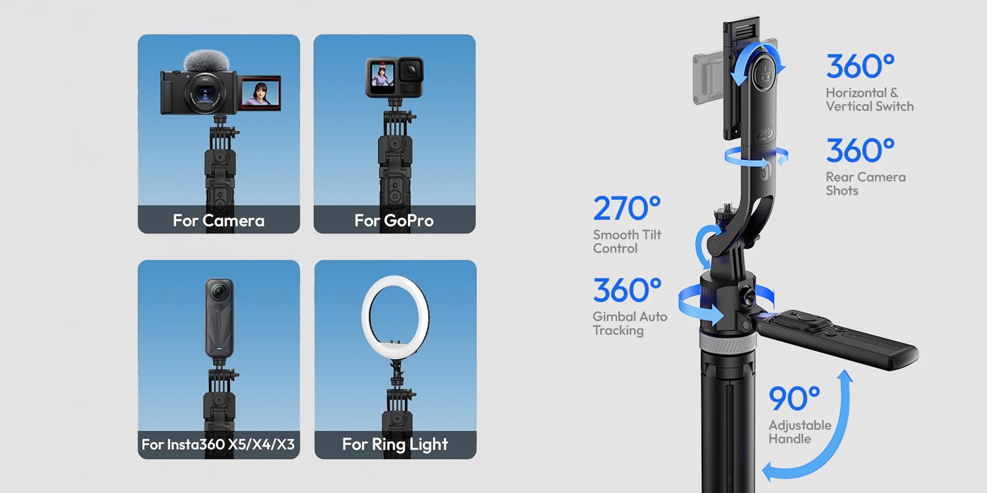 Statyw Ulanzi TT23 z funkcją trackingu do smartfona